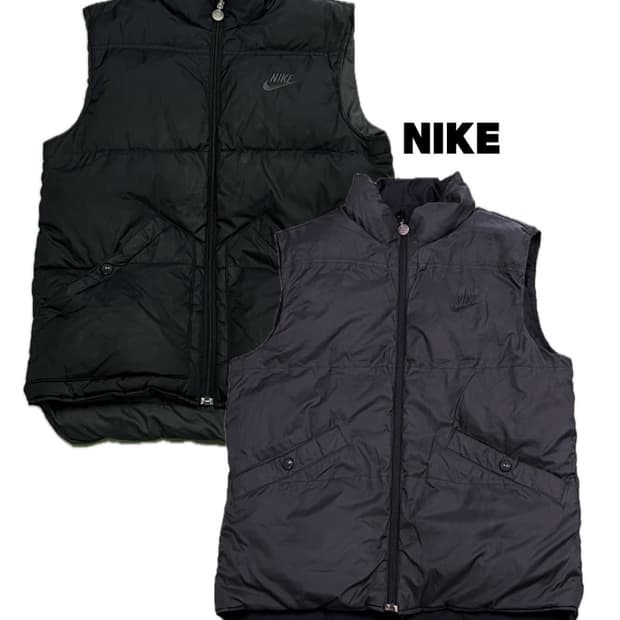 (M) 나이키 00s 올드스쿨 퓨추라 덕다운 리버시블 조끼패딩