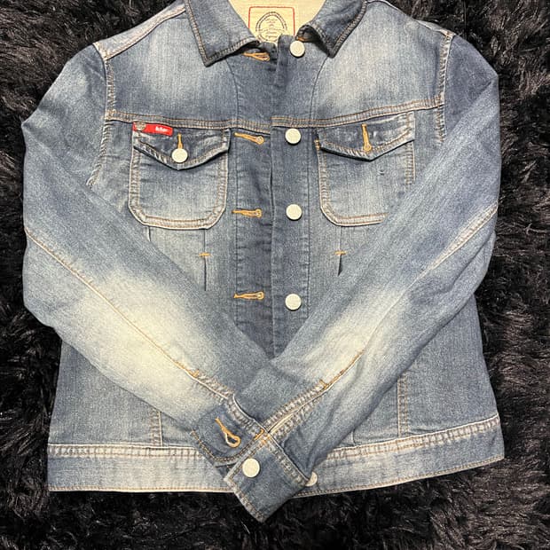 Lee Cooper London England 크롭 청자켓