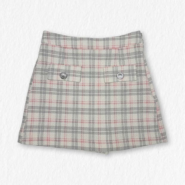 자라 트위드 스커트 팬츠