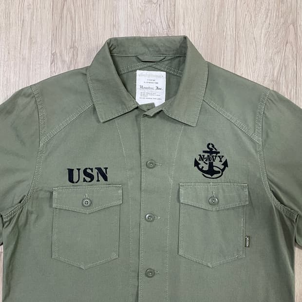 95~100) 50s 복각 휴스턴 미군 앵커자수 셔츠(RRL&LVC&폴로