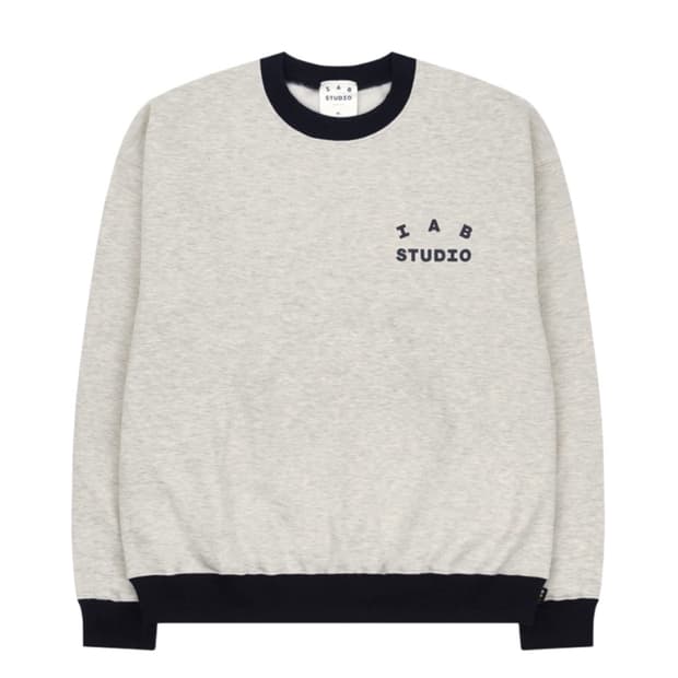 아이앱 스튜디오 스웨트셔츠 오트밀 네이비 - XL (새상품)