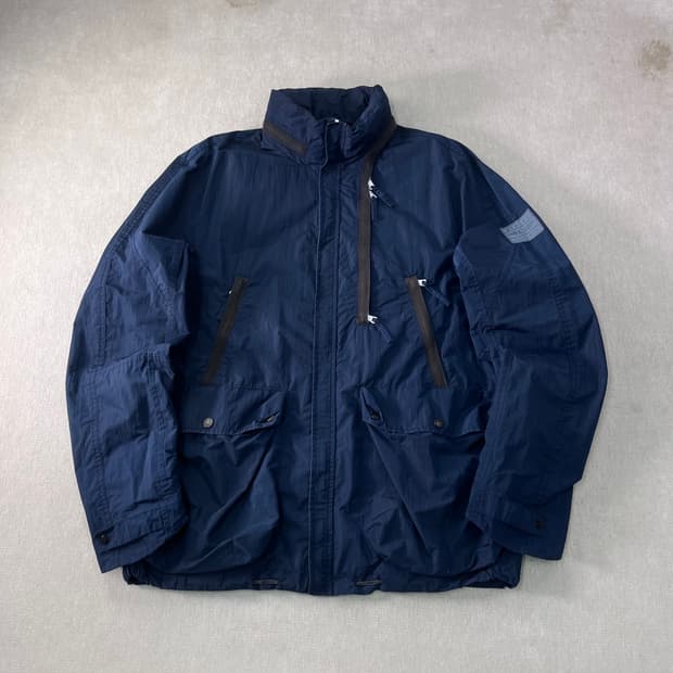 100 알마니 익스체인지 하이넥 윈드브레이커 필드 자켓