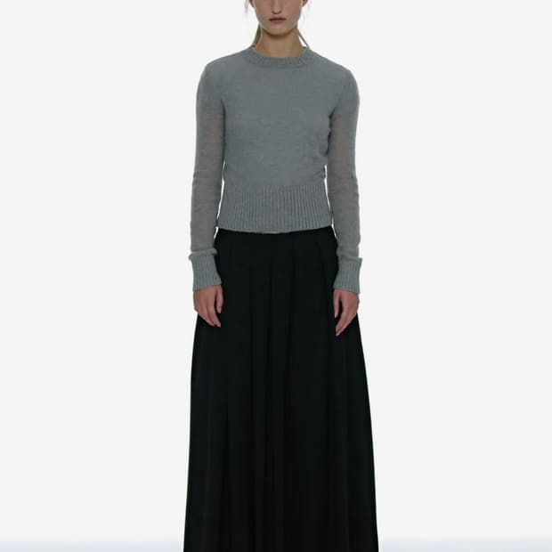 파르티멘토우먼 플리츠 맥시 롱스커트 S