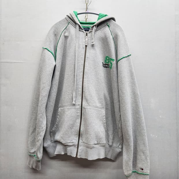 타미힐피거 빈티지 디테일 후드집업 XL