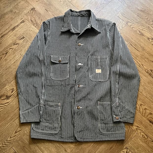 [M]Drum Major 토요엔터프라이즈 히코리 스트라이프 초어 자켓