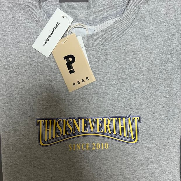 디스이즈네버댓 맨투맨 XL 새상품