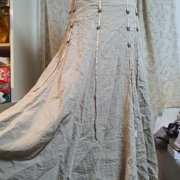 [빈티지] 베이지 롱 스커트 빈티지 스타일 66