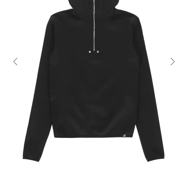 알릭스 블랙 하프집업 후디