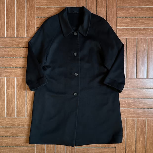 Vintage cashmere 100% balmacaan coat