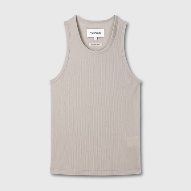 토니웩 슈퍼 파인 울 리브드 슬리브리스 재패니즈 패브릭 샌드 M