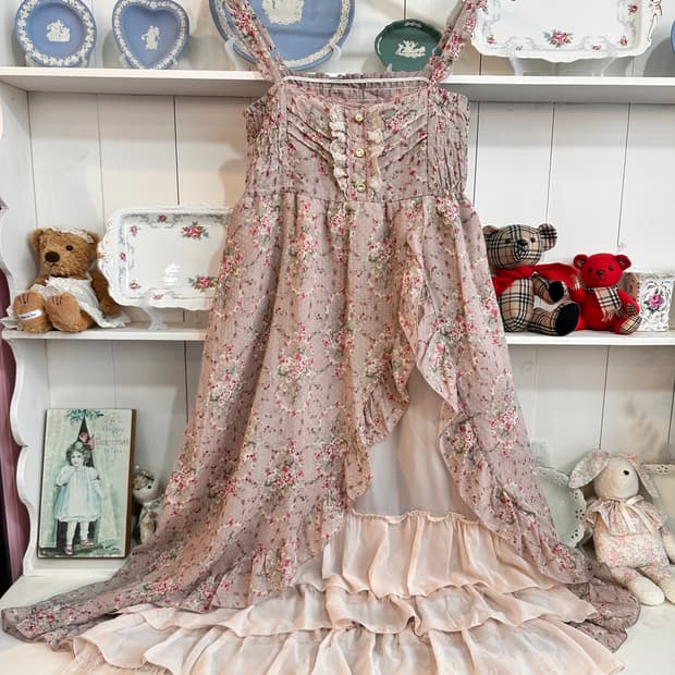 axes femme(악시즈팜) 로즈가든 플라워 쉬폰원피스