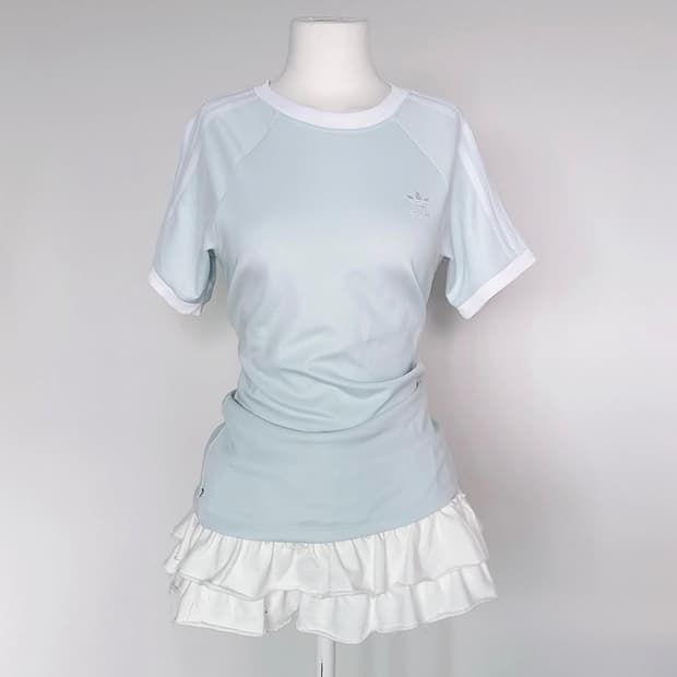 아디다스 하늘 반팔티