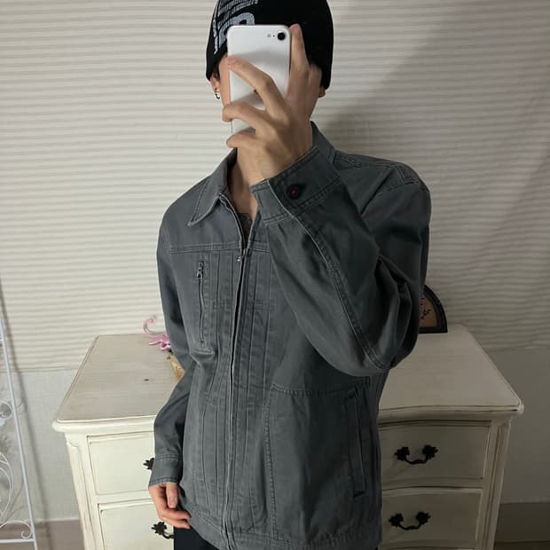 빈티지 데님 집업 자켓 블루종 758 y2k 스트릿 갸루 펑키 일본빈티지