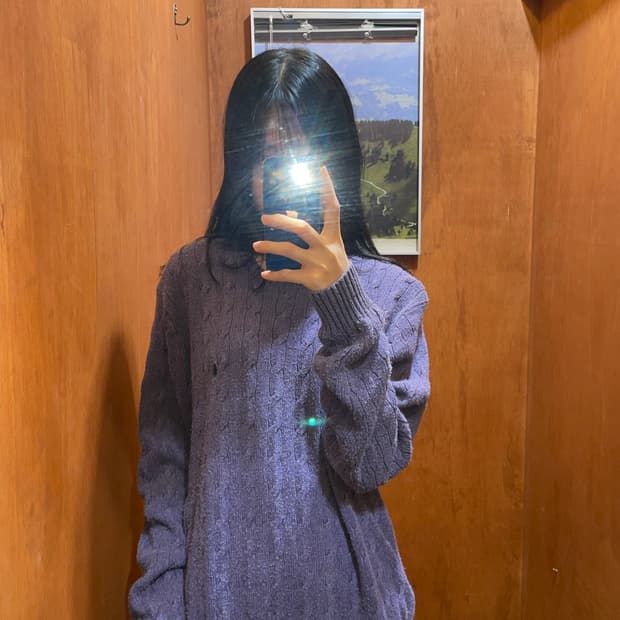 (L) POLO 폴로 랄프로렌 케이블 니트