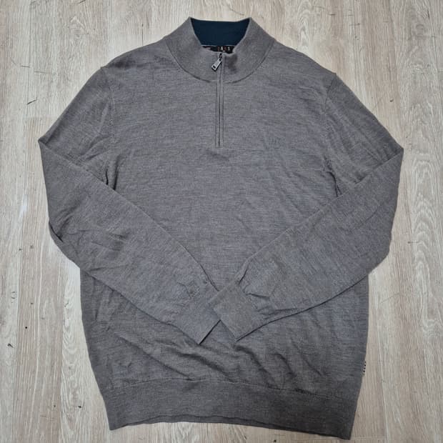 닥스 모직 반집업 니트