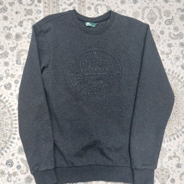 네파 맨투맨 티셔츠 그레이 90