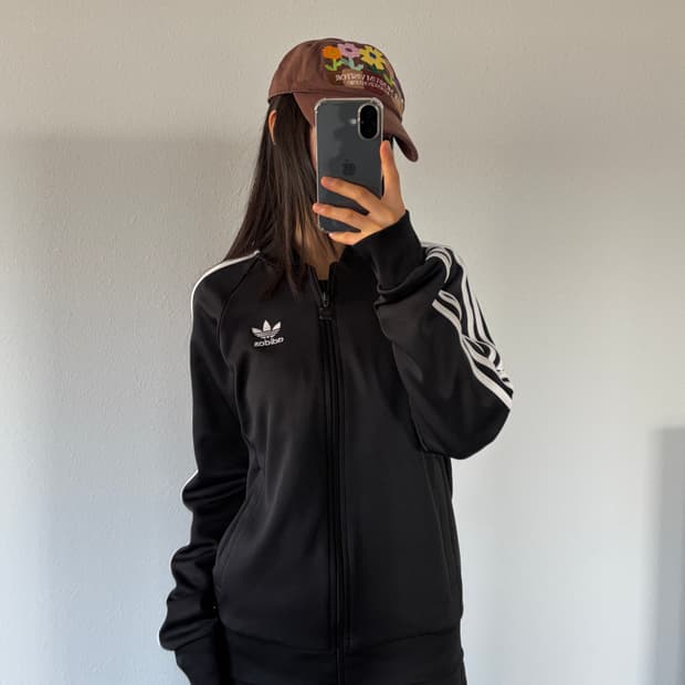 [S]아디다스 SST 트레포일 블랙 트랙탑 져지