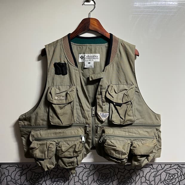 빈티지 콜럼비아 피싱 베스트