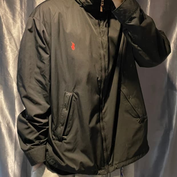 XXL 폴로랄프로렌 블랙 나일론 자켓