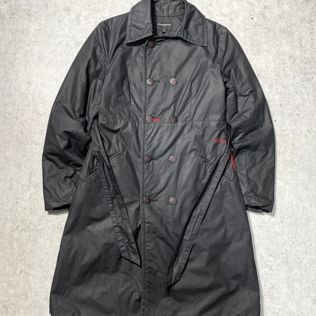 [M] 00s Calvin Klein 캘빈클라인 벨티드 더블 코트