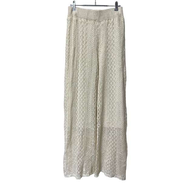 Crochet Knit Wide Pants