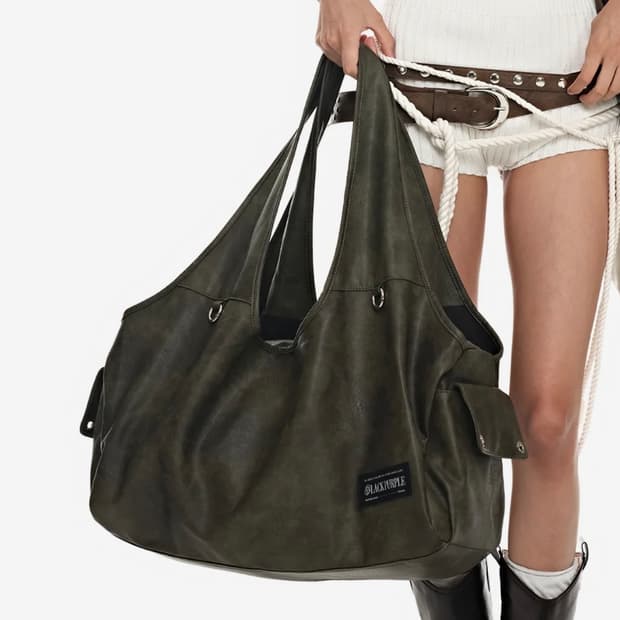 블랙퍼플 맥스포트 비키 백 카키