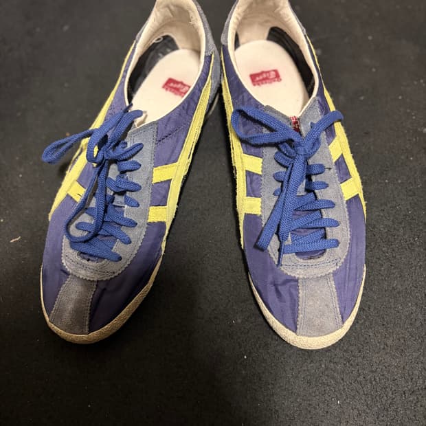 오니츠카 타이거 커세어 네이비 라임 275