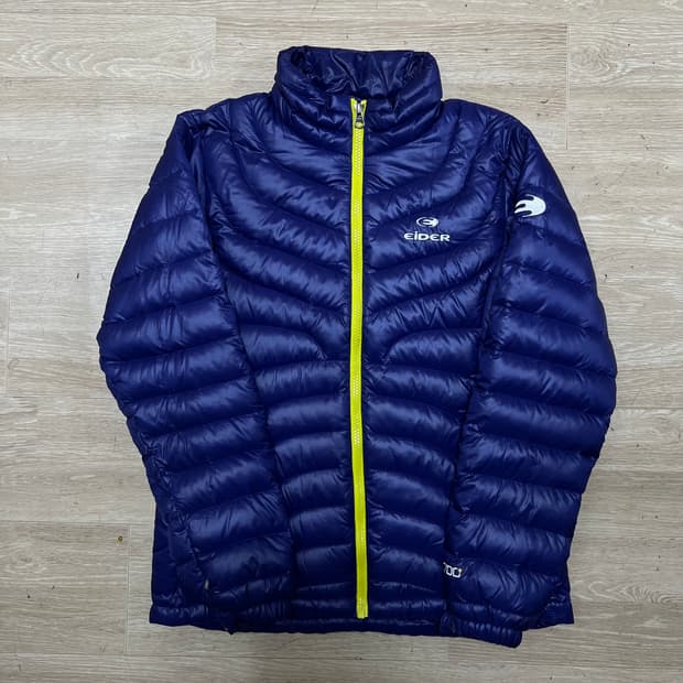 아이더 구스다운 스탠드넥 경량패딩 점퍼 [퍼플] M/95