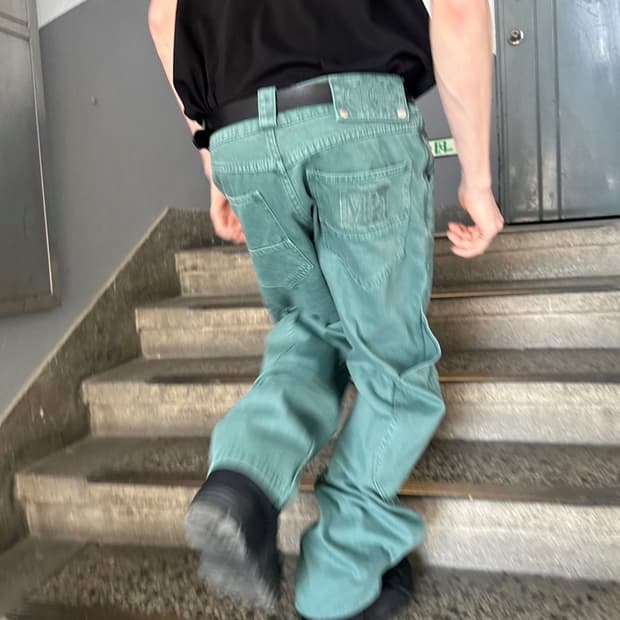 MPa CALF POCKET PANTS (EMERALD)