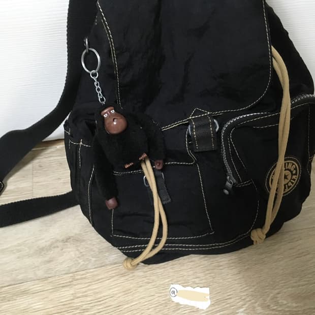 키플링 블랙베이지 백팩