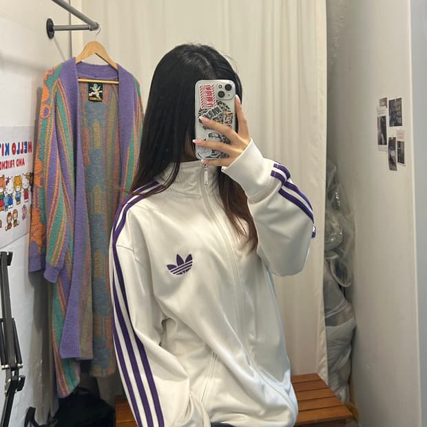 아디다스 파이어버드 흰보 져지 초레어