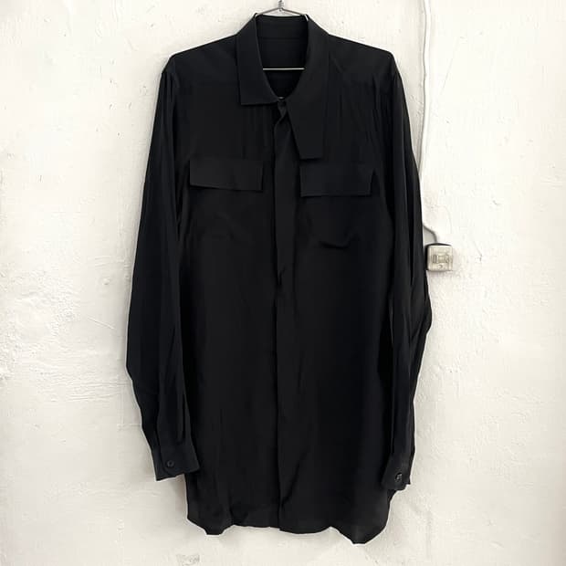 릭오웬스 2017SS 실크 오피스 셔츠