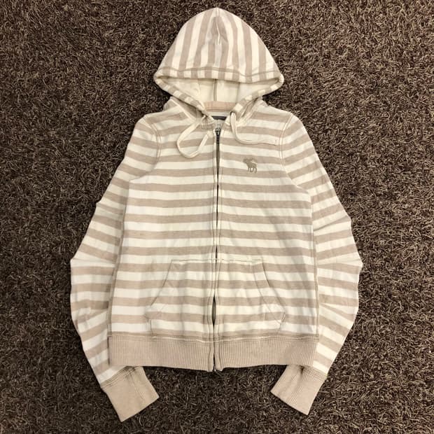 아베크롬비 투웨이 스트라이프 후드집업