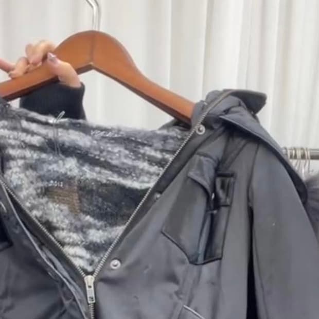 블랙 패딩 세트