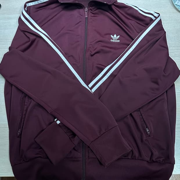 아디다스 파이어버드 트랙탑 버건디