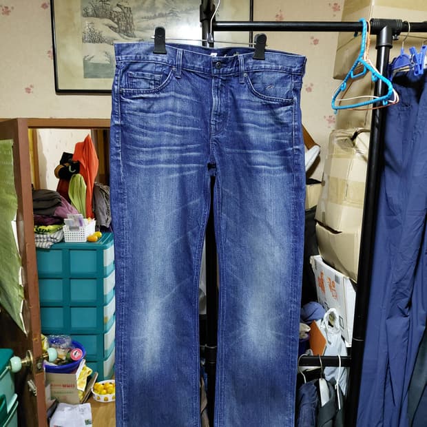 [세븐진]슬림 스트레이트핏 데님 청바지 36사이즈