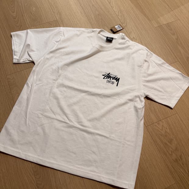 스투시 파리 반팔티셔츠 L size