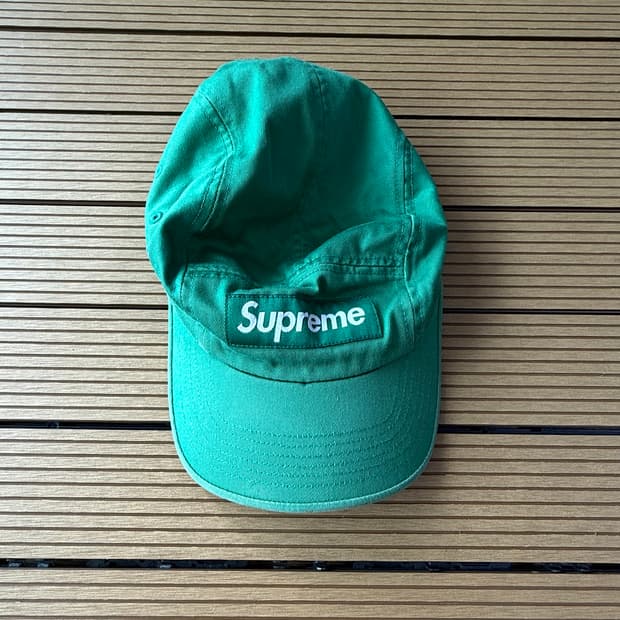 슈프림 워시드 치노 캠프캡 그린