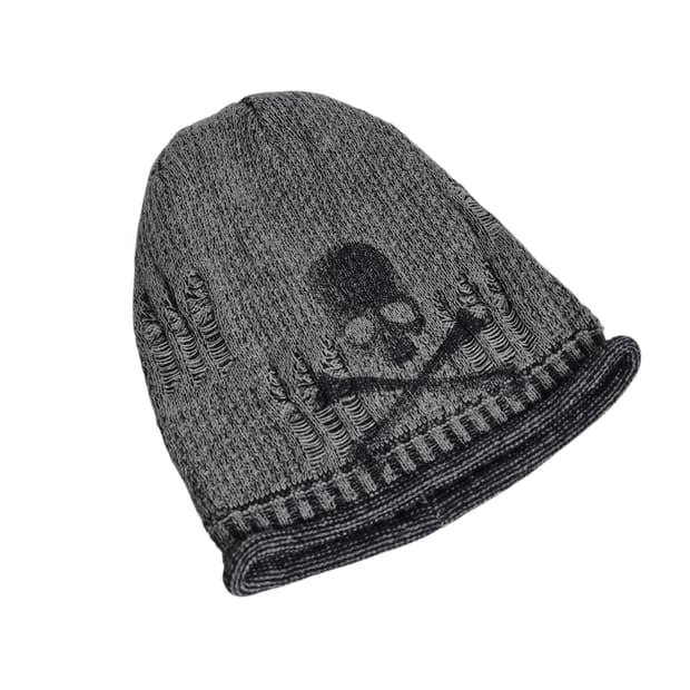 그런지 Y2K 스컬 봉봉 비니