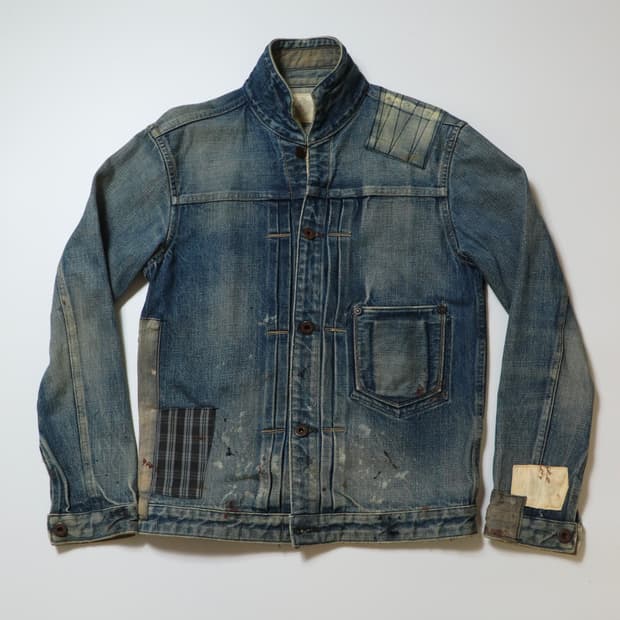 OLD JOE & CO. Indigo Patchwork Denim Jac