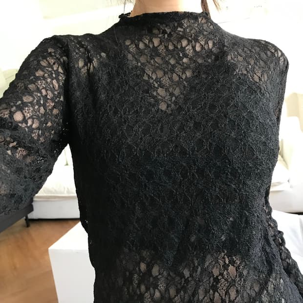 vintage lace mesh top