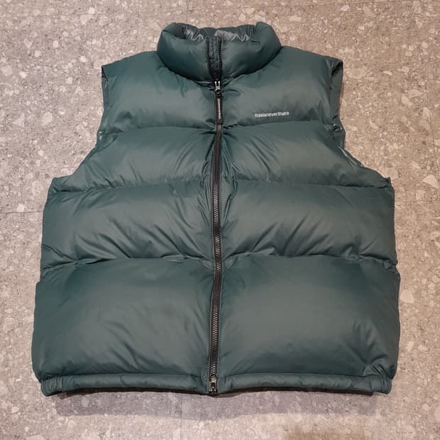 💥디스이즈네버댓 퍼텍스 패딩 베스트 다크그린 (XL)