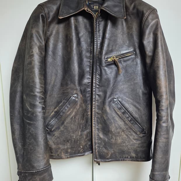 RRL 더블알엘 뉴스보이 가죽자켓 S