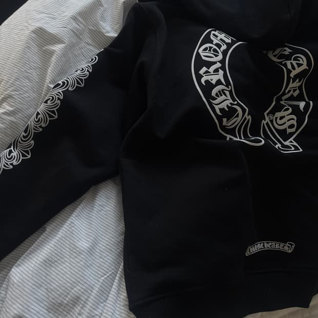 크롬하츠 헤비웨이트 홀스슈 플로랄 후드집업