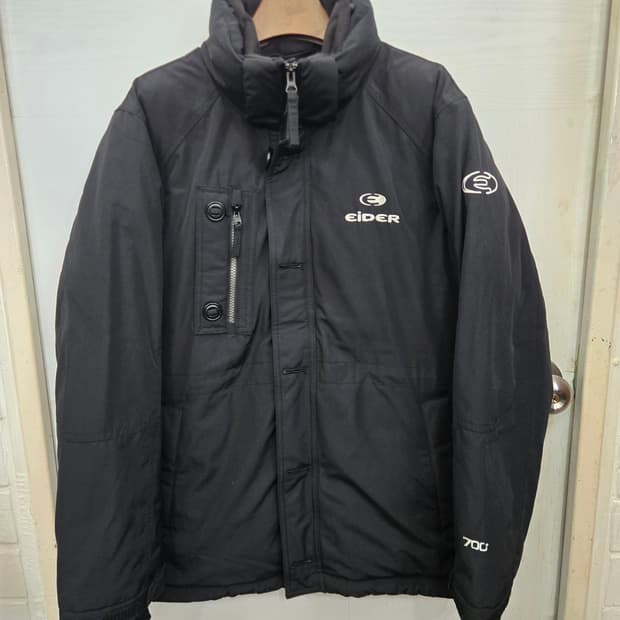 M,95)) EiDER 아이더 700 패딩! 블랙&화이트! 상태 굿~