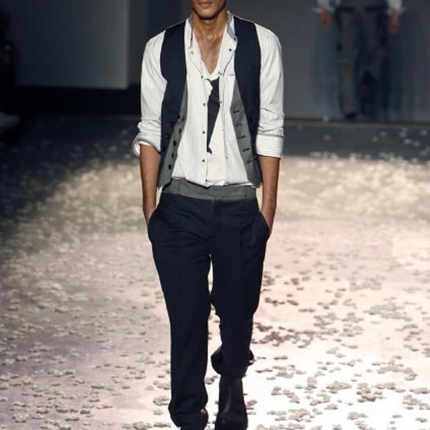 크리스 반 아쉐 06FW 이중 트라우저