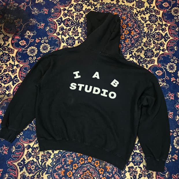 아이앱스튜디오 후드 블랙 화이트 L size