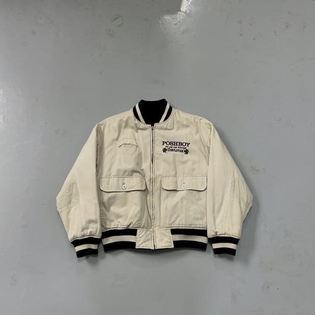 90s POSHBOY 리버시블 봄버 자켓 