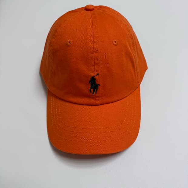 폴로 랄프로렌 볼캡 모자 (오렌지)(새상품)