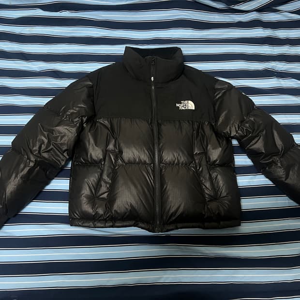 노스페이스 화이트 라벨 노벨티 눕시 다운 자켓 블랙